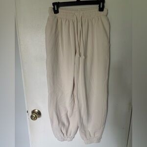 Double Zero Cream Relaxed Fit Sweatpnts